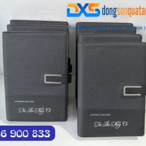 QTC 001- Quà Tặng In Nội Dung Tri Ân Thầy Cô - Sổ Da Pu Cao Cấp Màu Đen