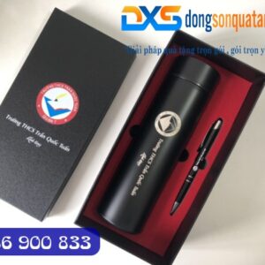 Xưởng In Quà Tặng Trường - Set Quà ( Bình Giữ Nhiệt + Bút Kim Loại )