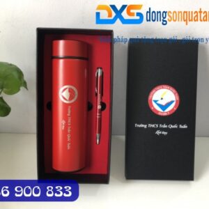 Xưởng In Quà Tặng Trường - Set Quà ( Bình Giữ Nhiệt + Bút Kim Loại )