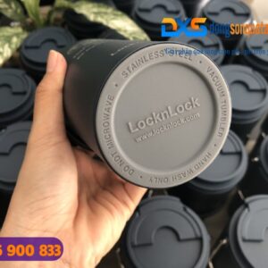 Bình giữ nhiệt Locknlock LHC4269NVY - In khắc logo Trường TH Lê Đức Thọ