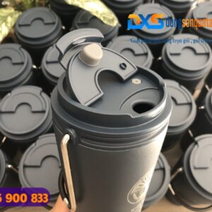 Bình giữ nhiệt Locknlock LHC4269NVY - In khắc logo Trường TH Lê Đức Thọ