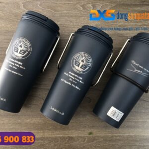 Bình giữ nhiệt Locknlock LHC4269NVY - In khắc logo Trường TH Lê Đức Thọ