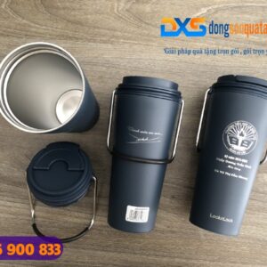 Bình giữ nhiệt Locknlock LHC4269NVY - In khắc logo Trường TH Lê Đức Thọ